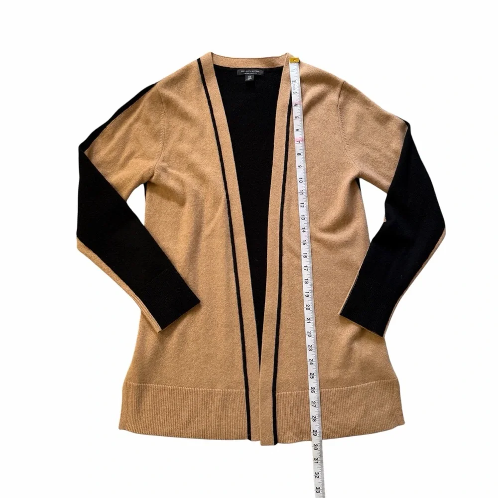 SAKS Open-Front Cashmere Cardigan Sweater Size Medium